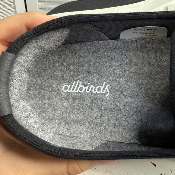 Allbirds Wool Loungers Black Slip On Merino Lined SweetFoam Sole Size 8 - Picture 9 of 10